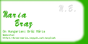 maria braz business card